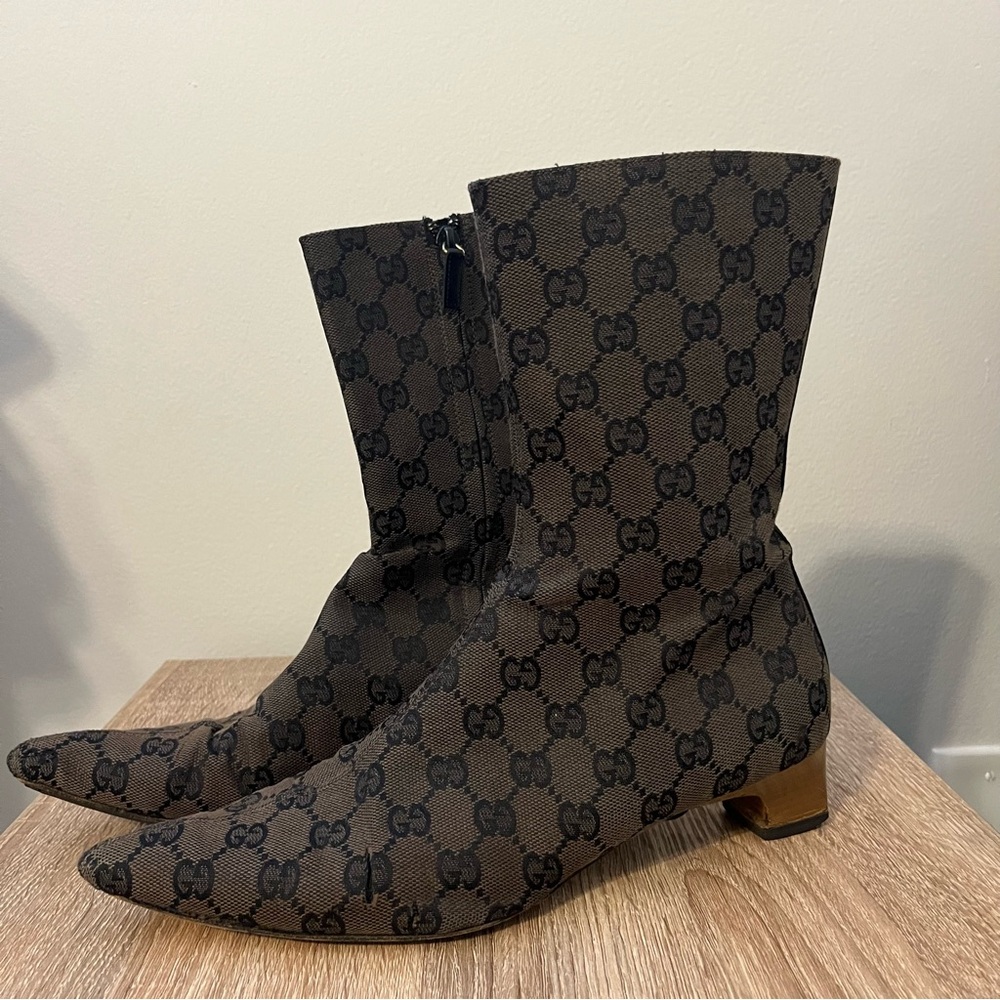 Gucci Vintage Monogram Boots
